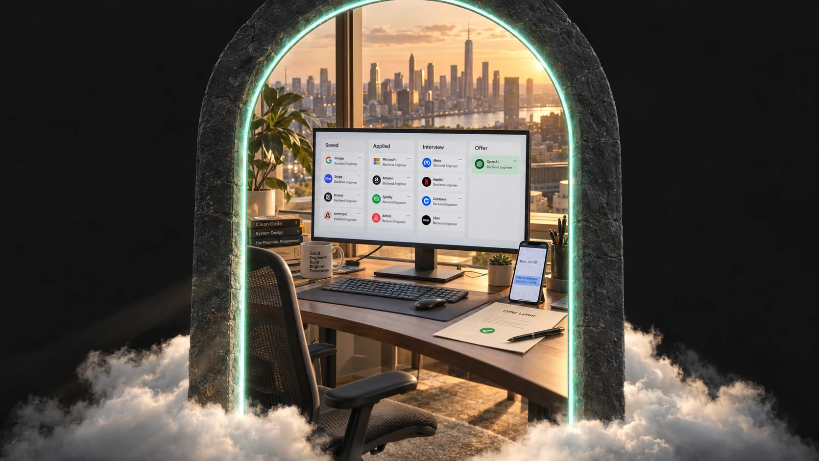 A career workspace through the Jobs Realm portal