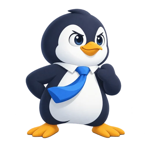 The WinJob penguin, ready for your next chapter